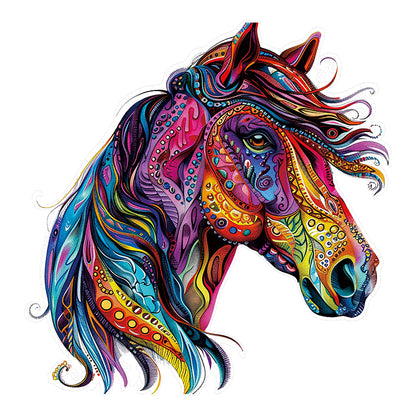 Rainbow Spotted Horse