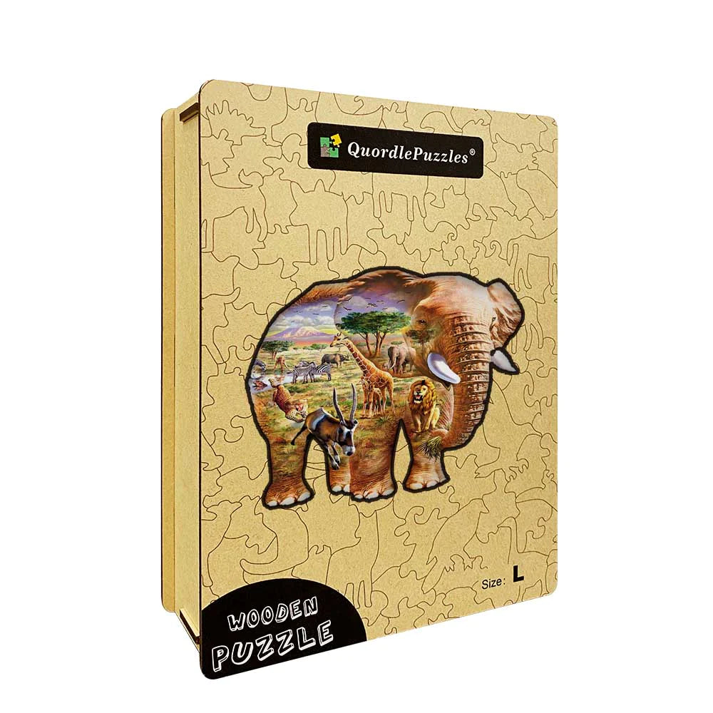 Chesterman Elephant Wooden Jigsaw Puzzle