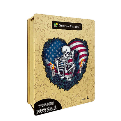 🔥SISTA DAG 85% RABATT - American Flag Gothic Heart