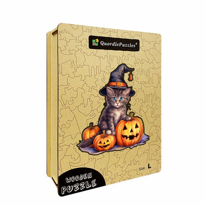 Cat Witch Hat Pumpkin Halloween Vinyldekal