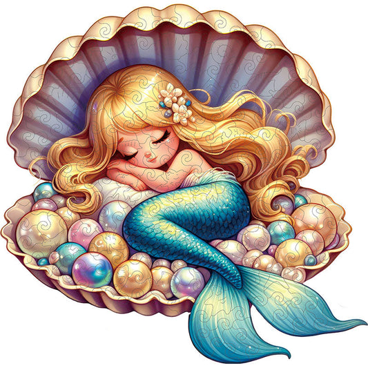 🔥SISTA DAG 80% RABATT - Mermaid Sleeping in Pearl Shell